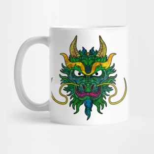 Stained Glass Dragon Head Mug